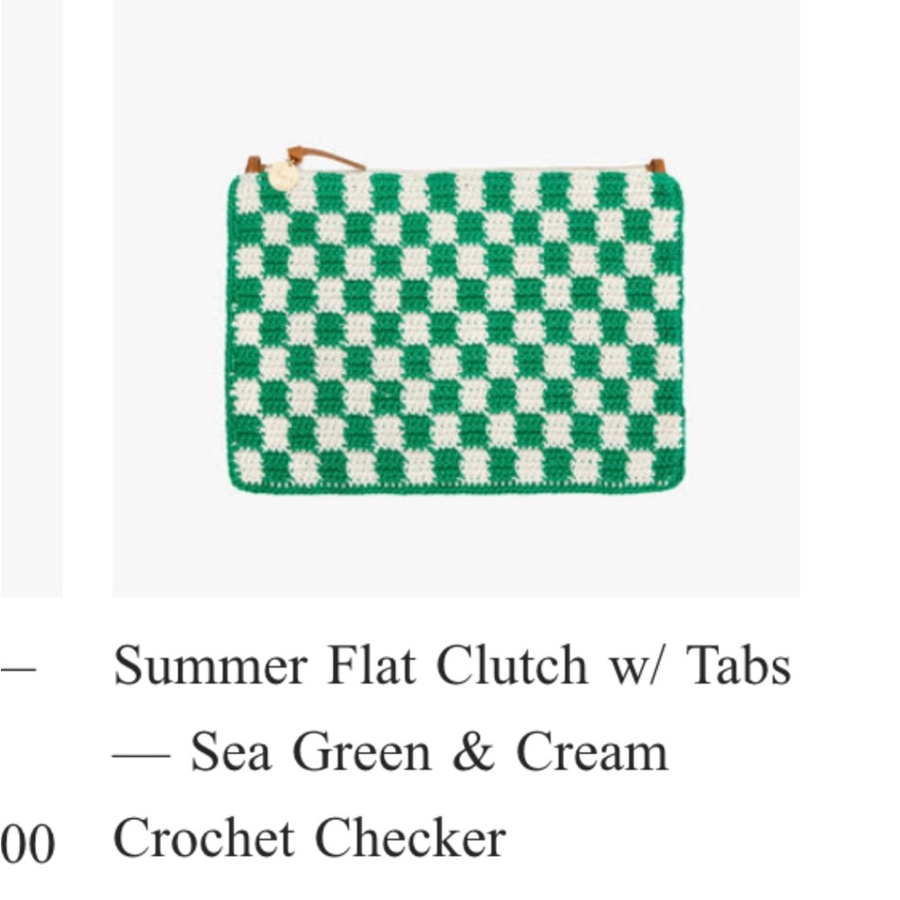 Clare V Summer Flat Clutch w/ Tabs